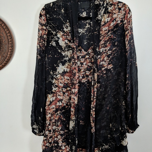 Intermix tunic sheer double lined top or dress - Picture 2 of 8